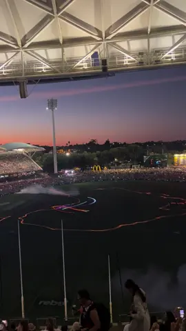 Gather Round 🏉 #gatherround #southaustralia #adelaide #lightshow #afl  #unmatched #fyp 