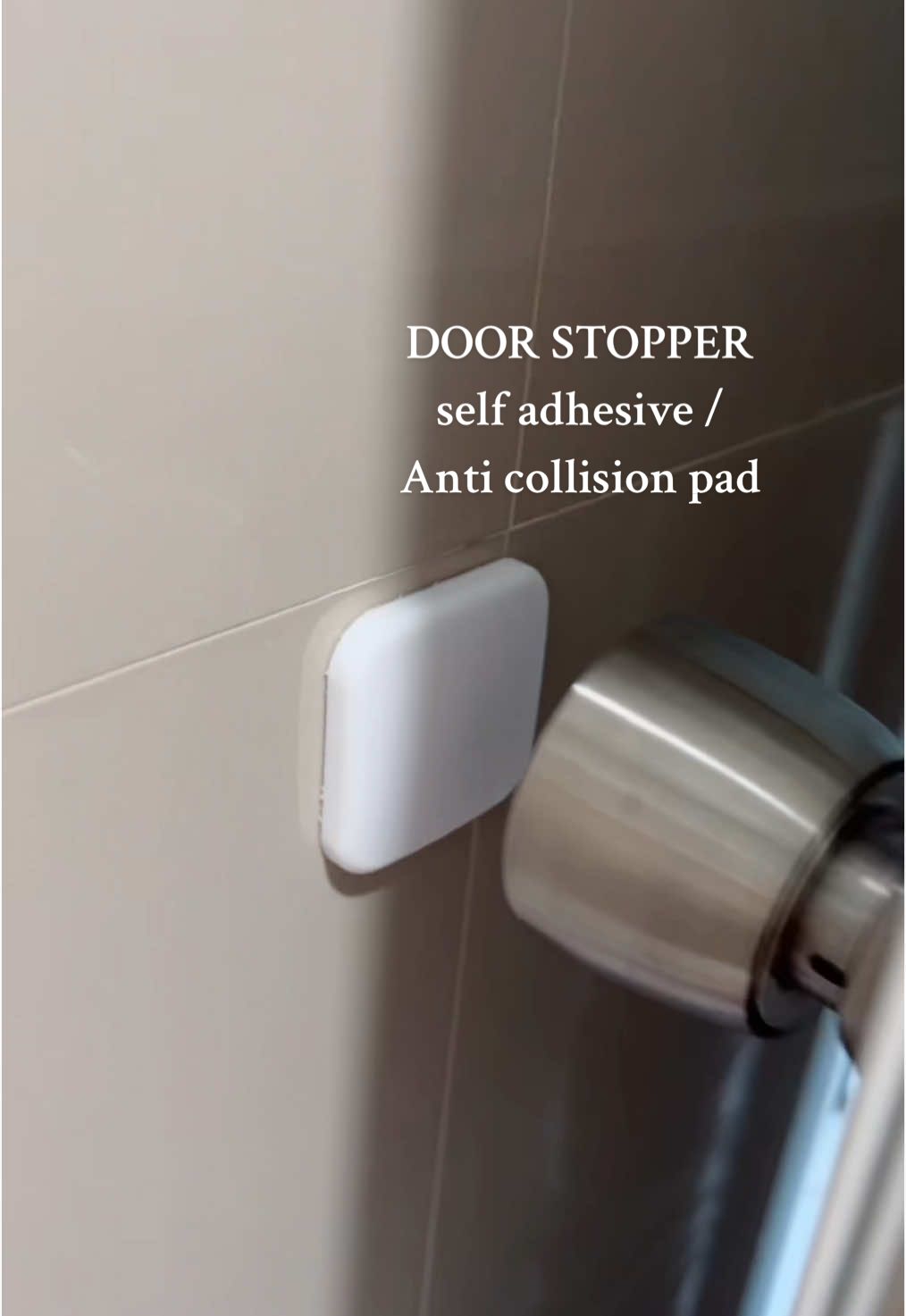 This will protect your both doors and walls from damage. #doorstopper #anticollisionpad #anticollision #selfadhesivedoorstopper #siliconedoorstopper #shopwithmissem 