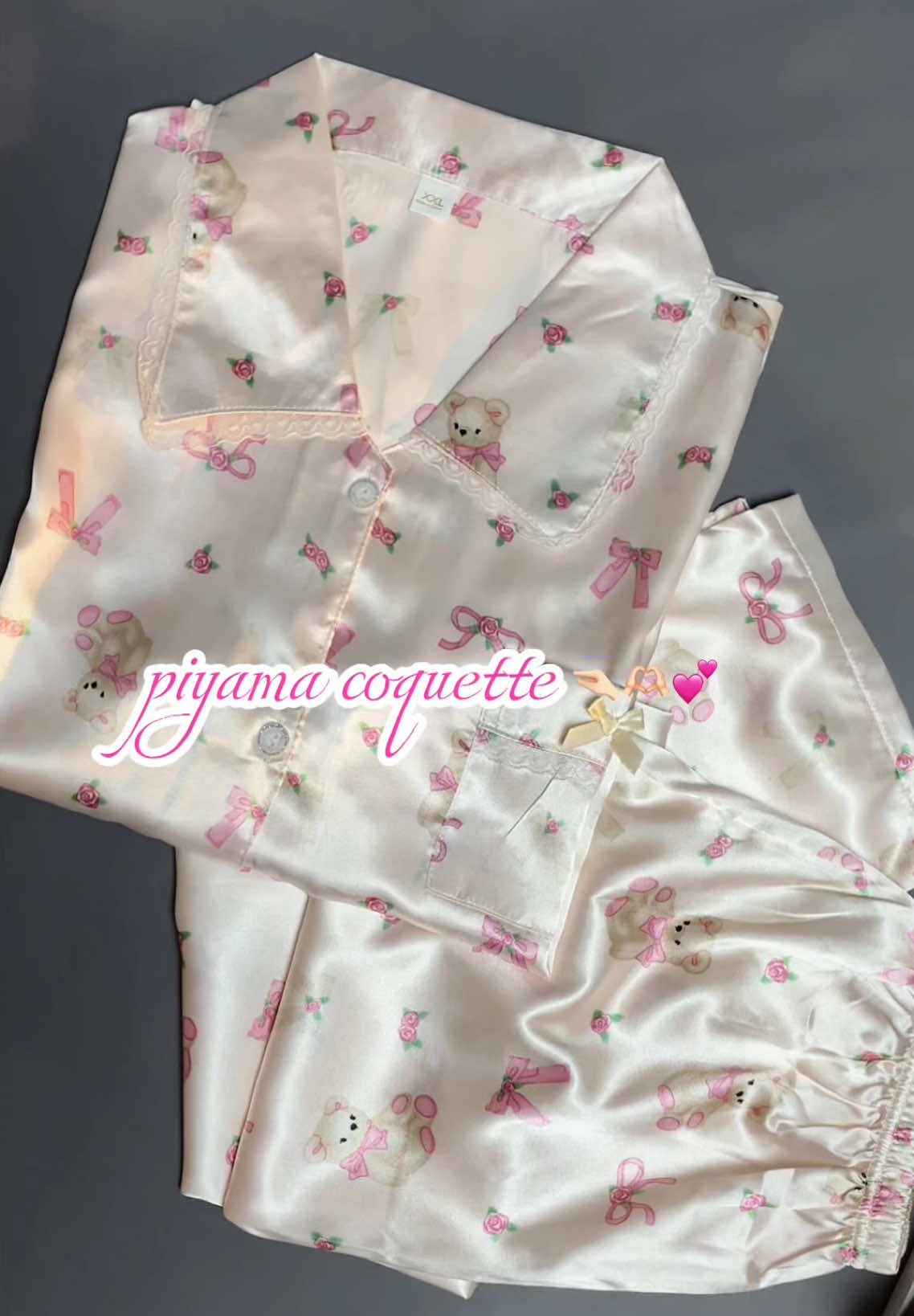 Cantulsss ga kuattttt 💕💕🫶🏻🫶🏻🤏🏻🤏🏻🤏🏻🦢🦢🦢🤍🤍🥹🥹🫶🏻🫶🏻💕 #piyama #piyamacoquette #bajutidur #piyamasatin #coquette 