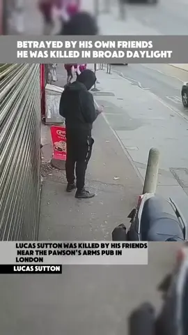 The cctv footage moments before Lucas Sutton was killed by his own friends. #truecrime #crime #news #lucassutton #cctv 