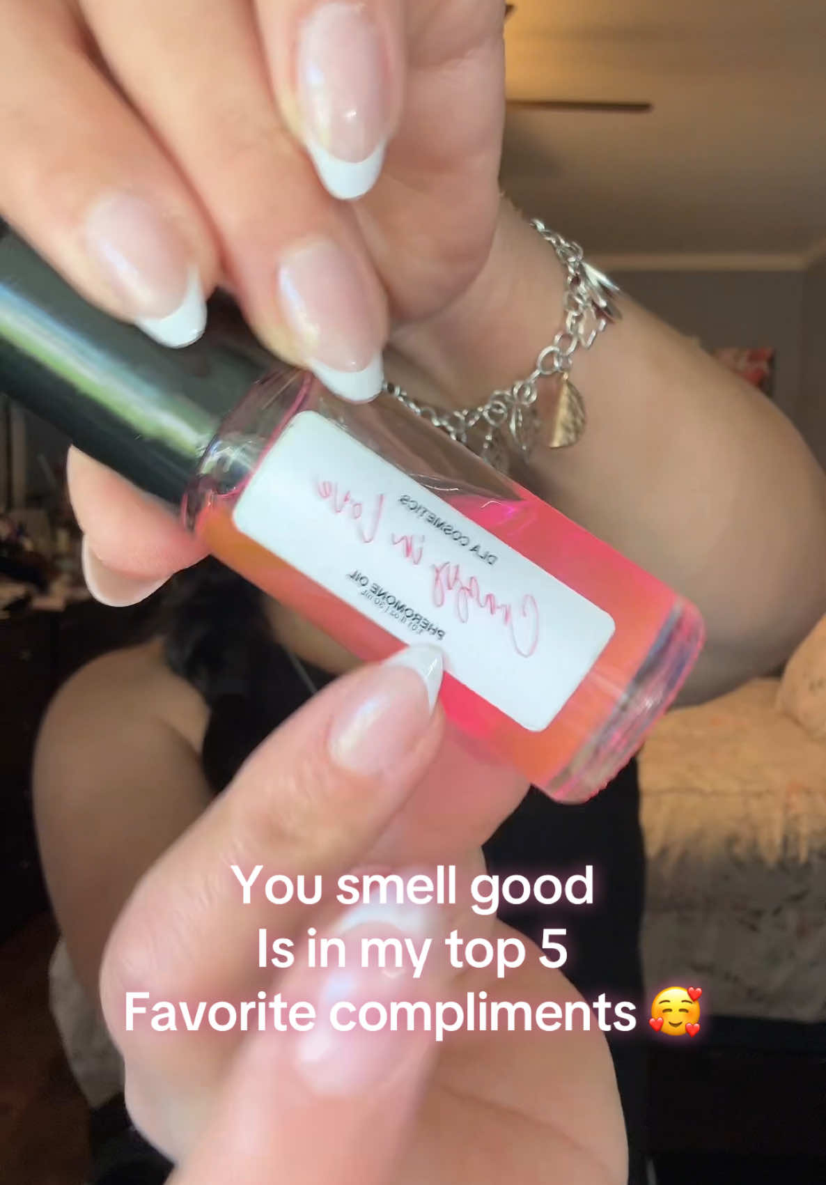 I get so many good compliments EVERY WHERE !!! 🔥😍🙌  @DLA COSMETICS  #dlacosmetics #pheromoneperfume #crazyinlove #review #pheromones #rollonoil #productreview #dla 