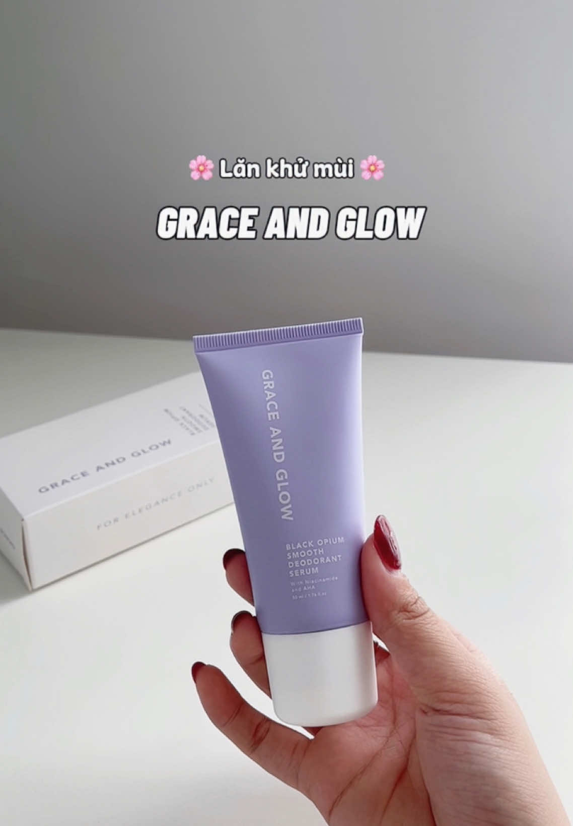 Thơm lắm mí bà ơiii 💜🌸 Bà nào ngại mùi cơ thể thì nên thử em này nhaa 😚 #xuhuong #xuhuongtiktok #trend #trending #viral #thinhhanh #review #hgreview #beauty #lankhumui #lankhumuigraceandglow #graceandglow #lannach #lannachgranceandglow #duongdaduoicanhtay 
