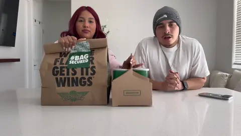 Check out our recent YouTube video 😂😂 YouTube channel is lilyfresaa!  #husbandwife #mukbang #wingstop 