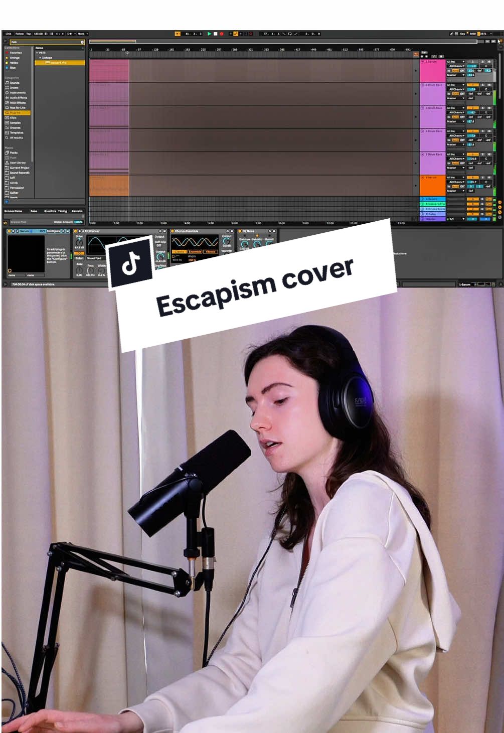 Escapism cover #RAYE #escapism #cover #midikeyboard #ableton #singer #musicproducer 