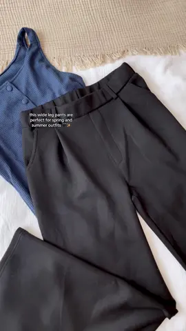 FLATTERING 🖤✨these high-waist trousers gives you breathable freedom+ silhouette elevates any look🫶 #pants #OOTD #Summer #spring #outfitinspo #thatgirl #fyp #minimalist #holiday #tiktokmademebuylt #spotlight #tiktokshopmothersday #dealdrops 