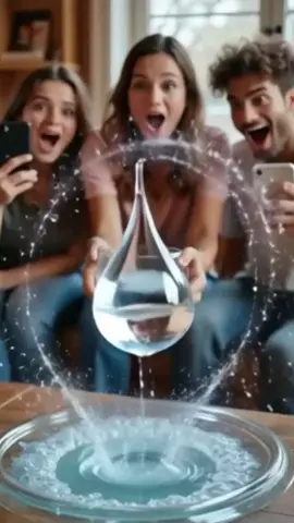 A WATER DROPLET... FLOATING IN MID-AIR?! 💧😱 📃 Açıklama (Caption): This is NOT edited. A real water droplet… defying gravity. Is this science or pure illusion? 👀 Follow for more insane experiments that BREAK reality! #ScienceOrMagic #WaterTrick #ImpossibleDrop #ZeroGravity #AIillusion #TikTokScience #MindBlow #FloatingDroplet #DefyingPhysics #ShortsThatShock