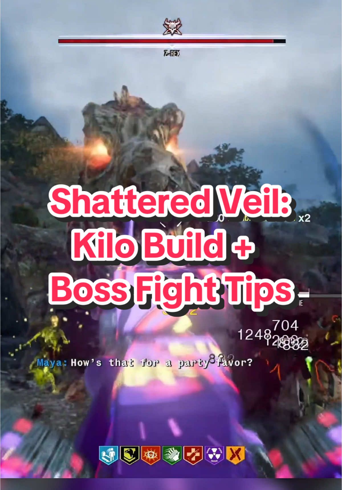 I LOVE the Kilo for the Z Rex Boss Fight! #codzombies  #bo6 #bo6zombies #blackops6 #mamakay #zombiesqueen #callofdutyzombies #codzombiesqueen #codzombiesguides #bo6shatteredveil #shatteredveil #shatteredveilbo6 #shatteredveilbossfight 