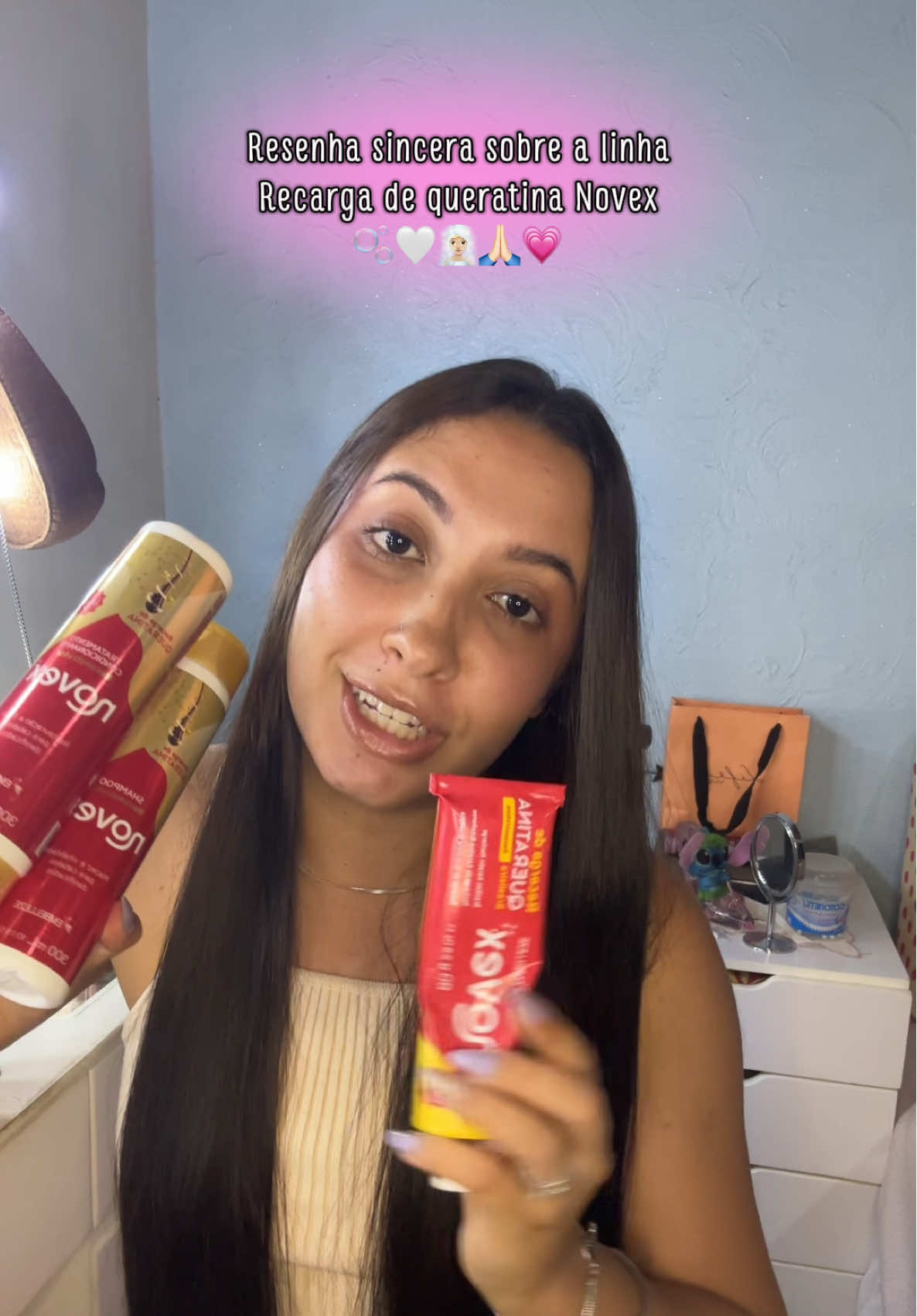 O baratinho que funciona demais, uma otima linha de reconstrução ✨🤍 @Novex Hair Care  . #cronogramacapilar #cuidadoscomcabelo #cabelosaudavel #dicasdebeleza 