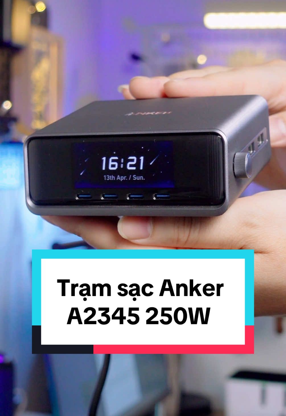 Trạm sạc trùm cuối Anker Prime A2345, cân cả thế giới với công suất lớn 250W #anhlocmoc #reviewcongnghe #anker #ankerprime #a2345 #chargingstation #sacnhanh 