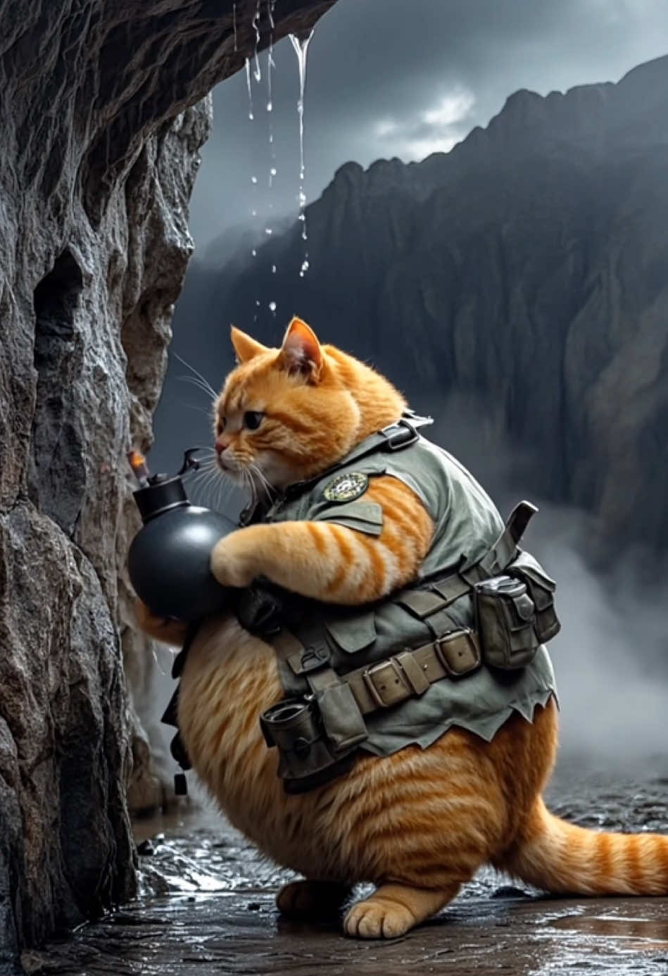 The orange cat is rich!#foryou #fyp 