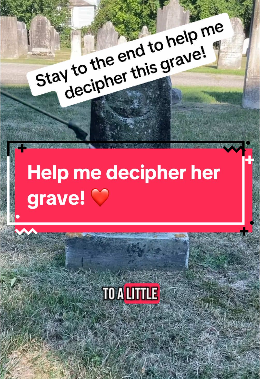 Let me know if you can decipher her epitaph! And please go follow my show at @Mortal Mysteries ❤️ #manicpixiemom #gravetok #gravecleaning #history 