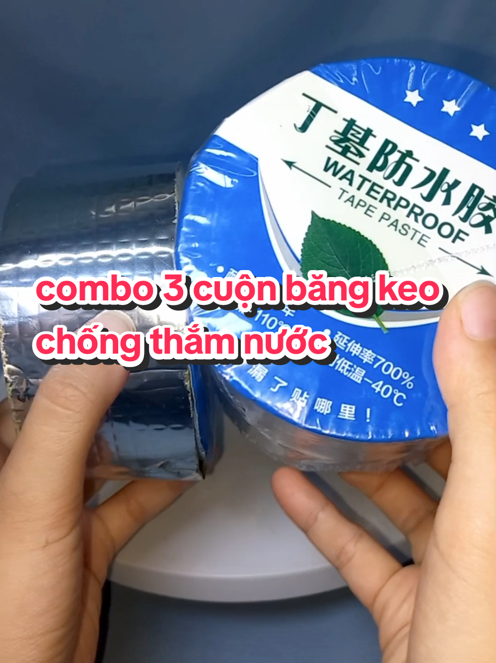 combo 2 - 3 cuộn băng keo chống thắm nước rộng 5cm -10cm dài 5m, dán tôn, kẻ hở, vết nức ...#reviewmuasam #keodanton #keochongtham #bangkeochongtham #keochongthamnuoc 