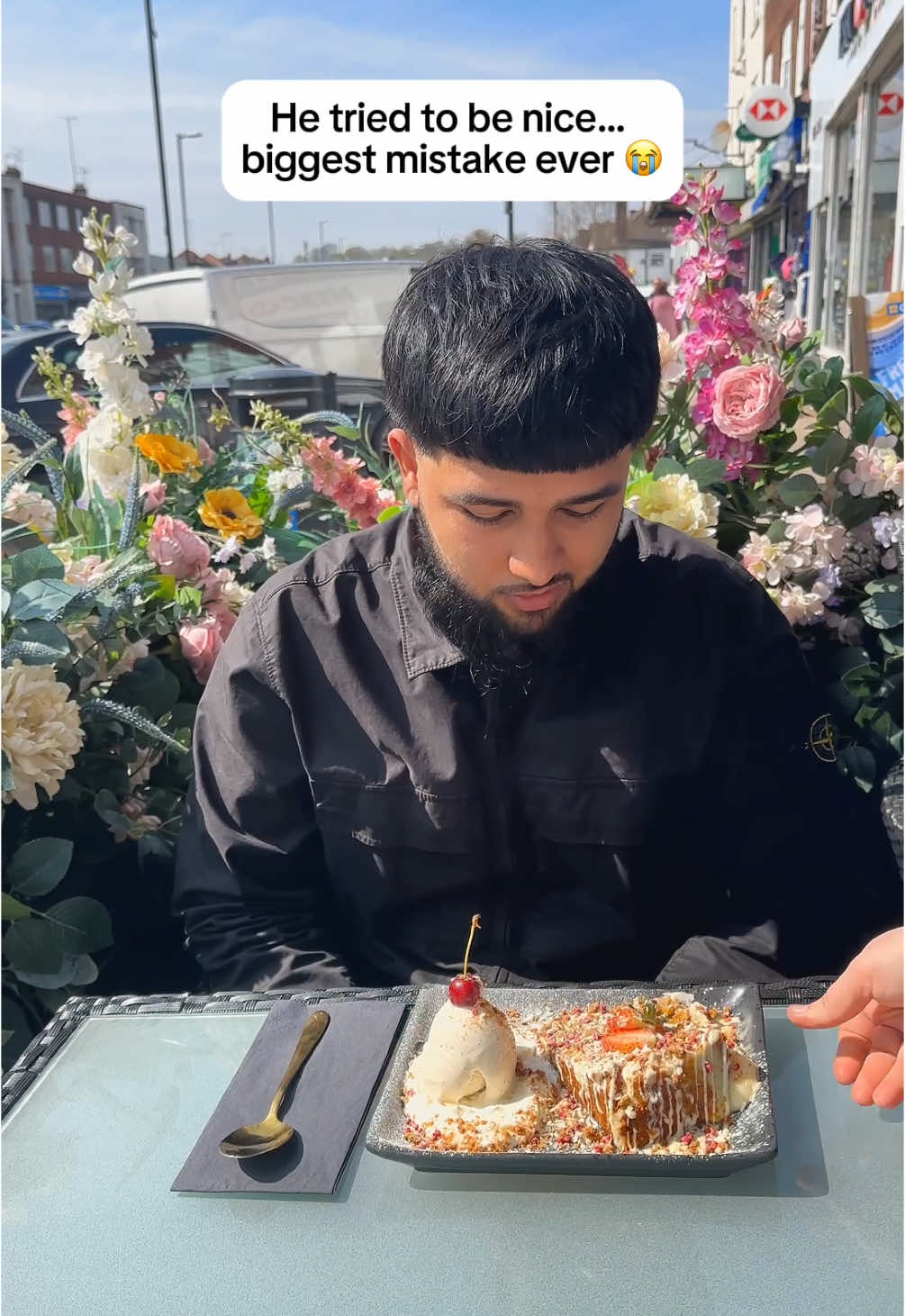 He tried to be nice .. 😣🫣 #fyp #funnytiktok #viralvideos 