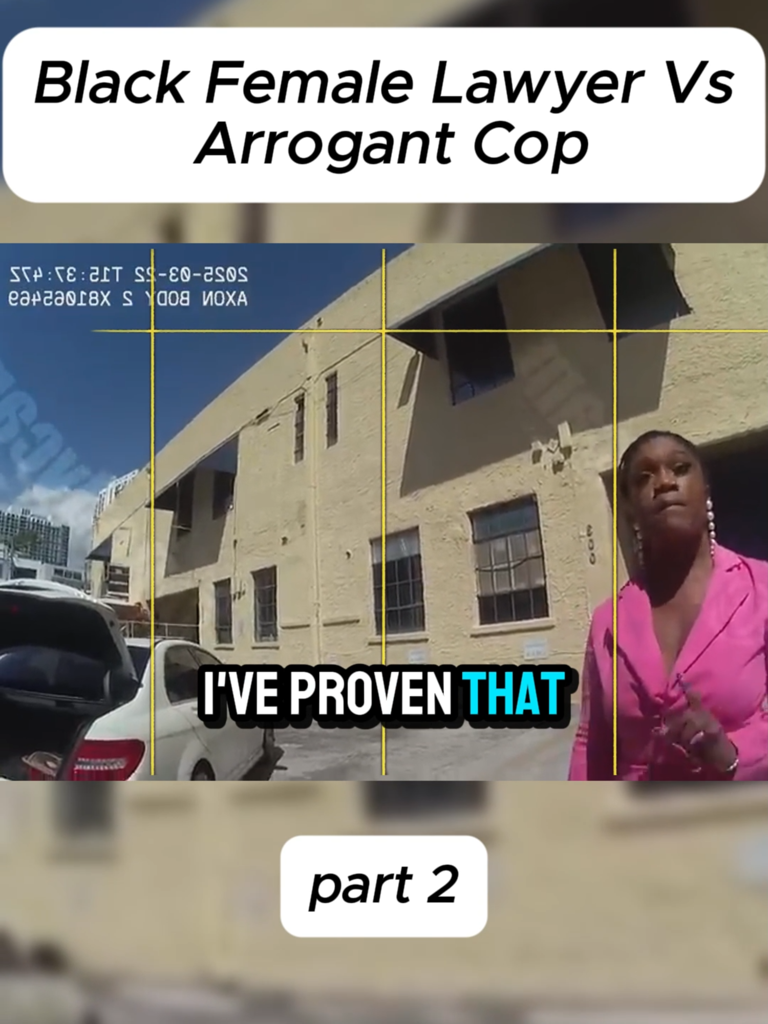 Black Female Lawyer Vs Arrogant Cop #cops #copsoftiktok #police #policeoftiktok #bodycam