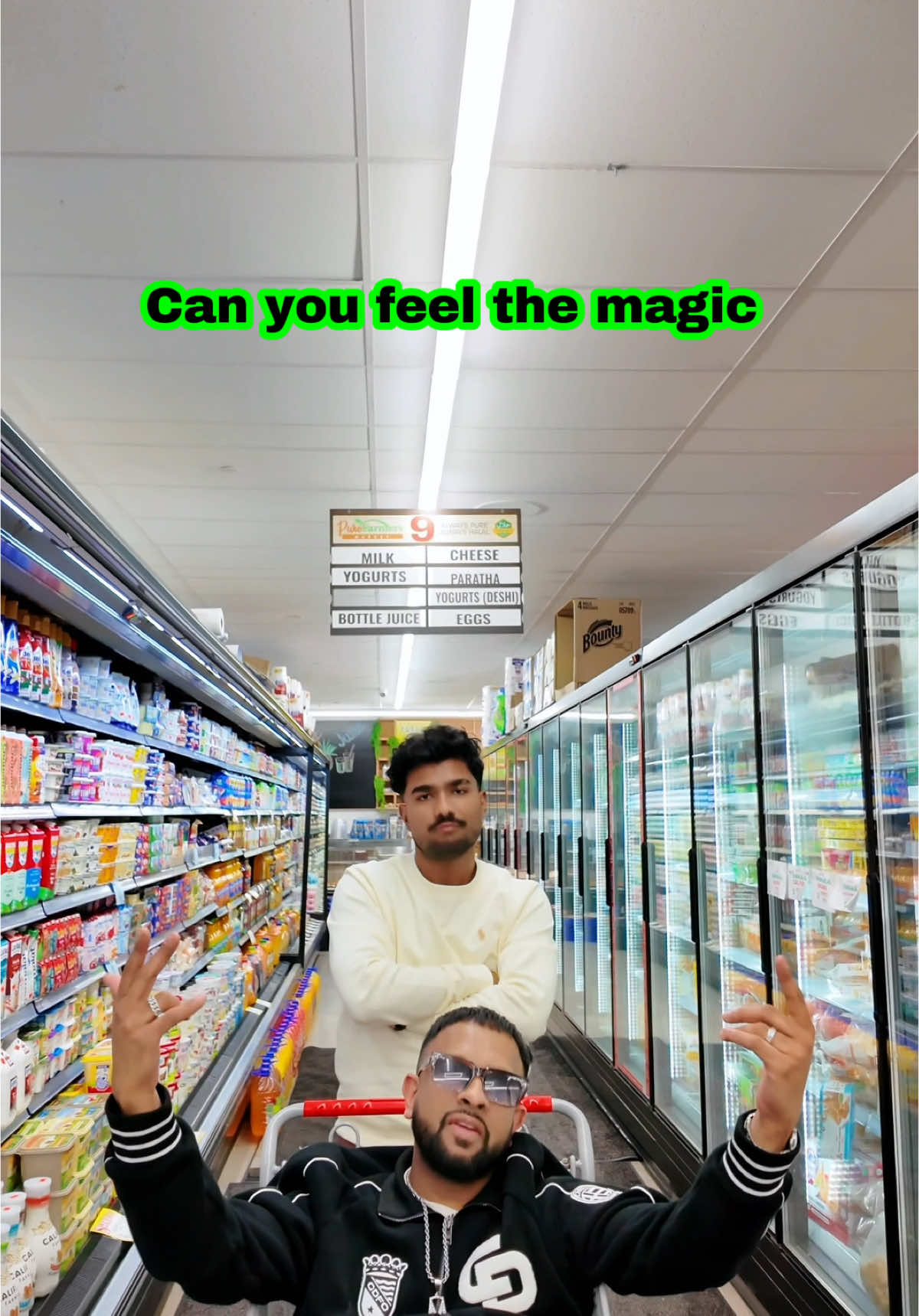 When your left in Pure Farmer ( Bengali Grocery store)  and you have the whole store to yourself, what would you do??? Clearly me and @Muza had our own plans 🤦🏽‍♂️ #kikori 