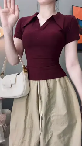 Áo polo xinh quá , phom ôm hách dáng cho mí bà , có size đến 70kg nhen #xuhuongtiktok 