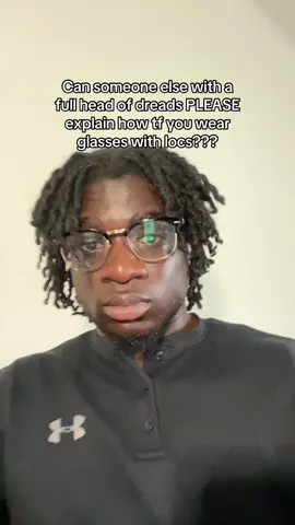 A quick inquiry during my dreadbob phase #locs#glasses#dreads
