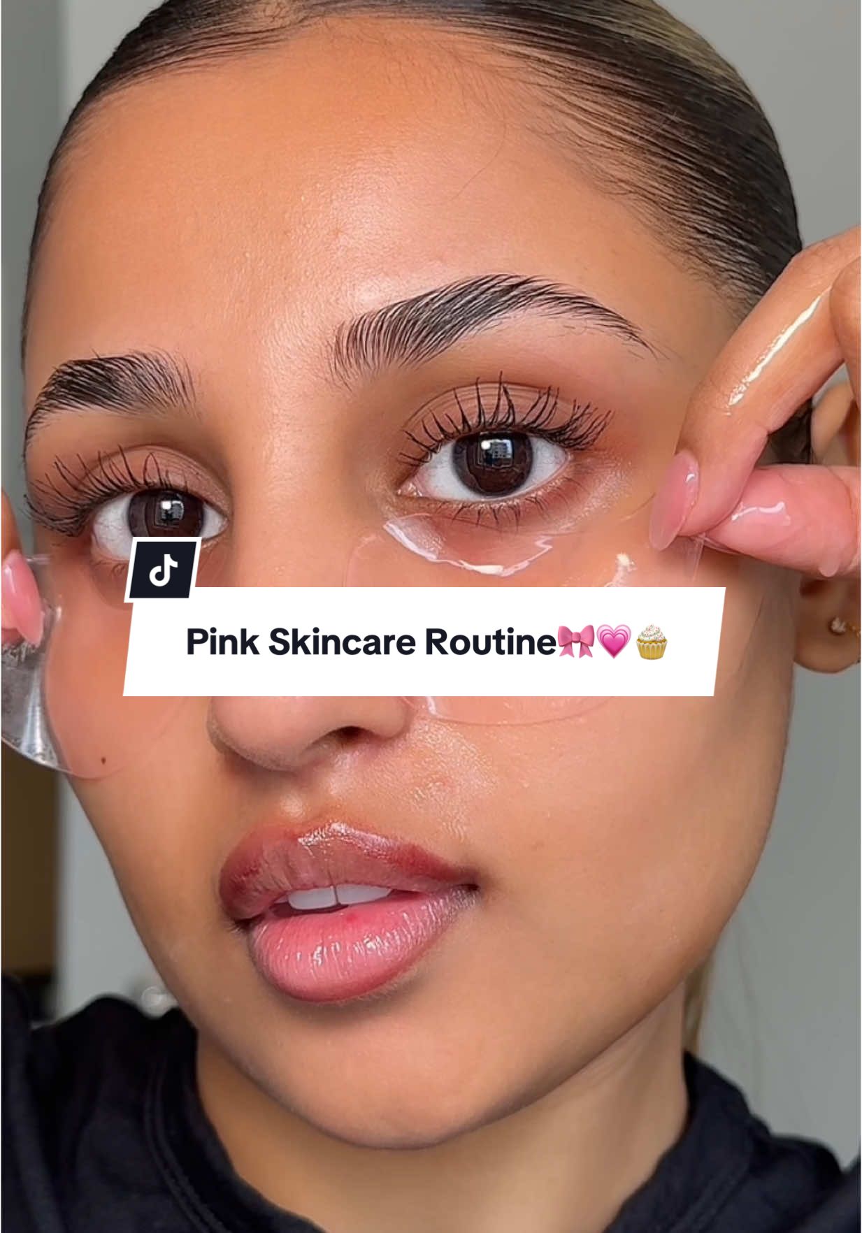 Pink morning skin 🤤🤤🤤 #asmr #skincare #pink 