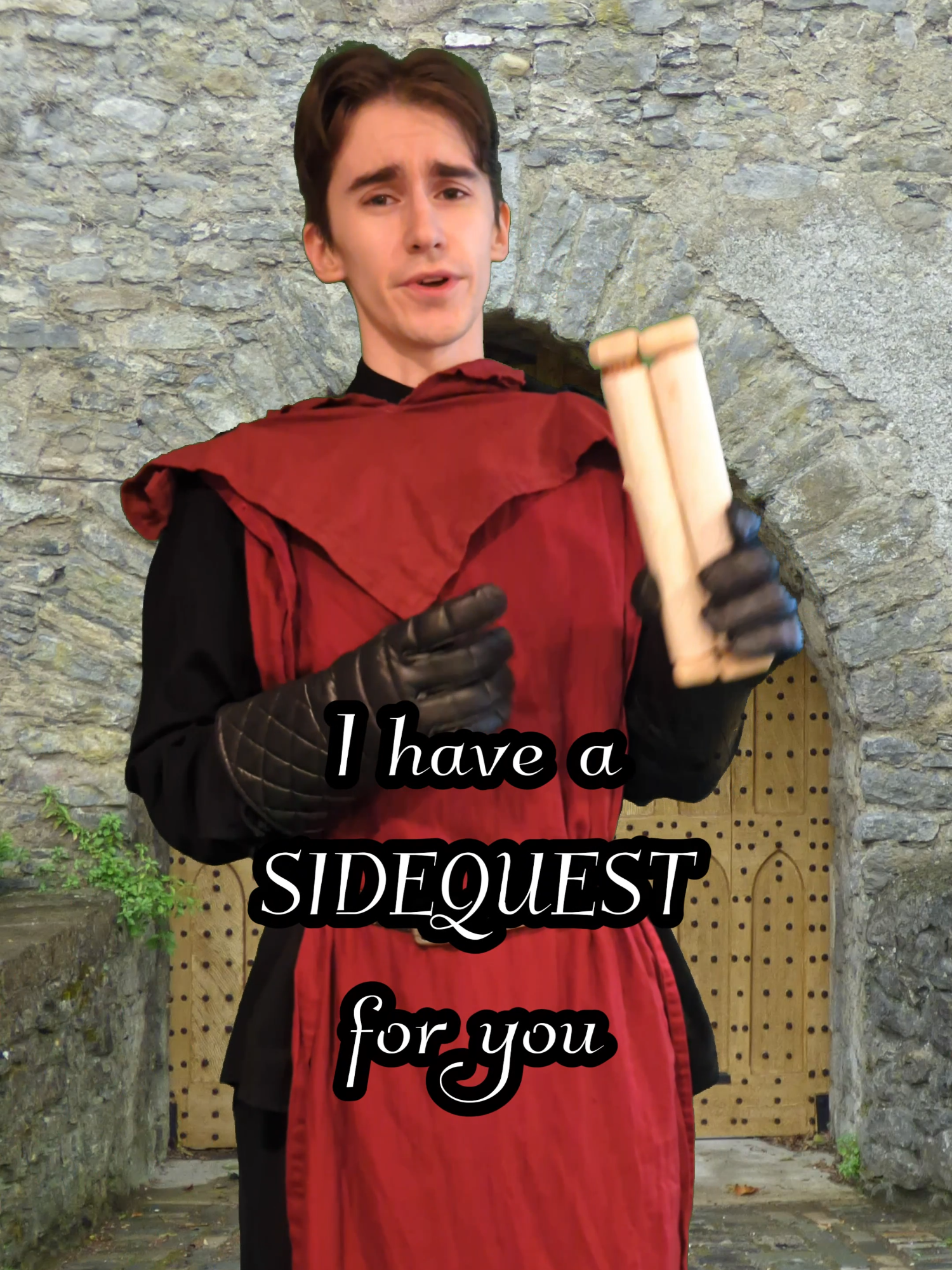 SIDEQUEST 6: Do you accept? [yes] [no] #sidequest #mission #message #messenger #medieval #medievaltiktok