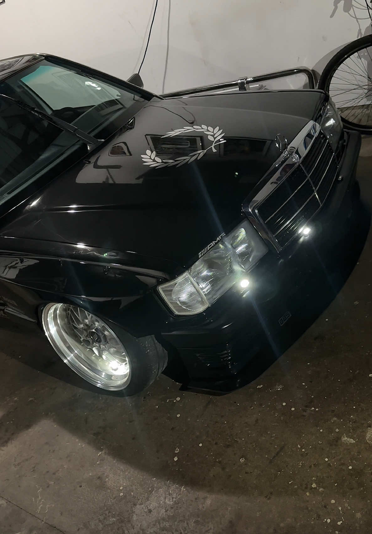 🤑🤑🤑  #mercedes #benz #stanced #190e #w201 #babybenz #pandem #rocketbunny #bagged #static #toyo #bcracing #fyp #bagriders #stancenation #racing #low #camber #bbs #airlift 