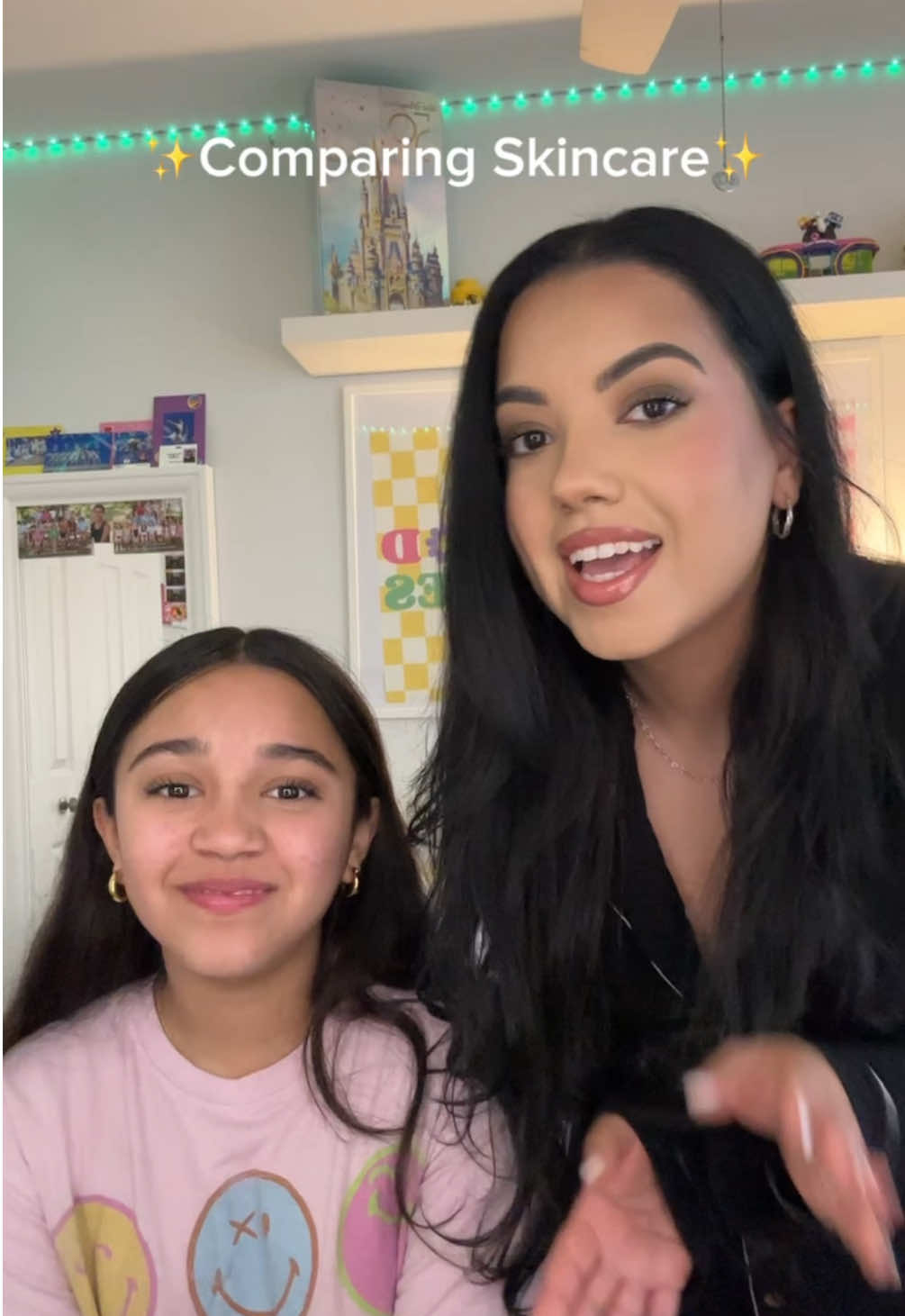 We’re the same but different lol #skincare #skincareroutine #motherdaughter #sephora 