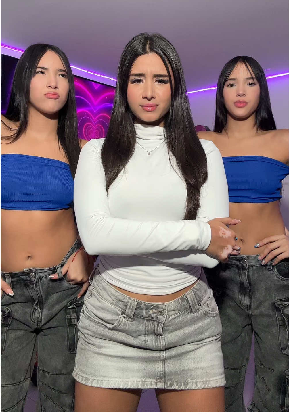 3/3💙🤍💙 #amigas #3 #gemelas #baile #dancer #fyp @lasgemelasdelfreeofficial 