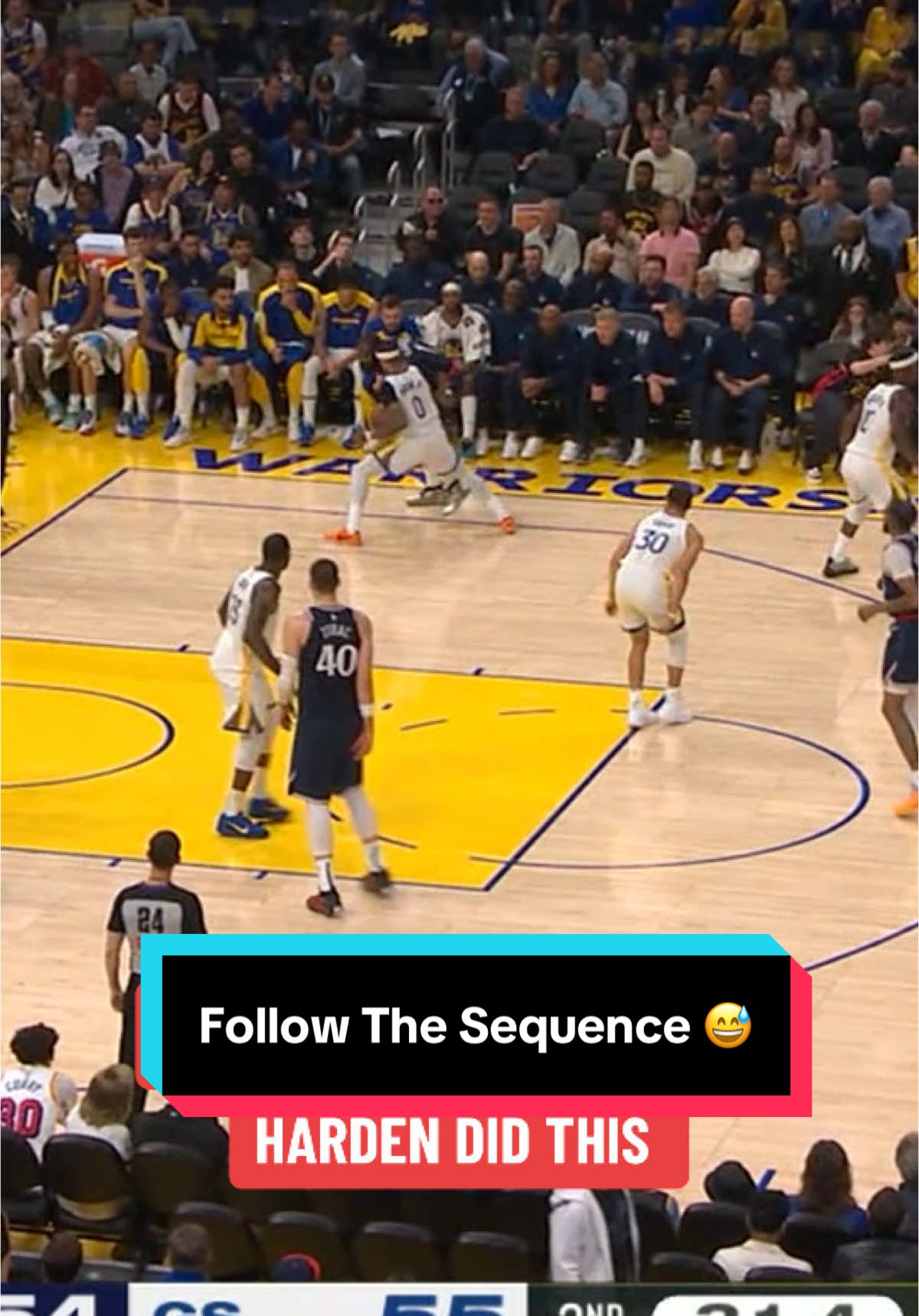 A lot can happen in 30 seconds 😅 #NBA #Basketball #LosAngelesClippers #GoldenStateWarriors 