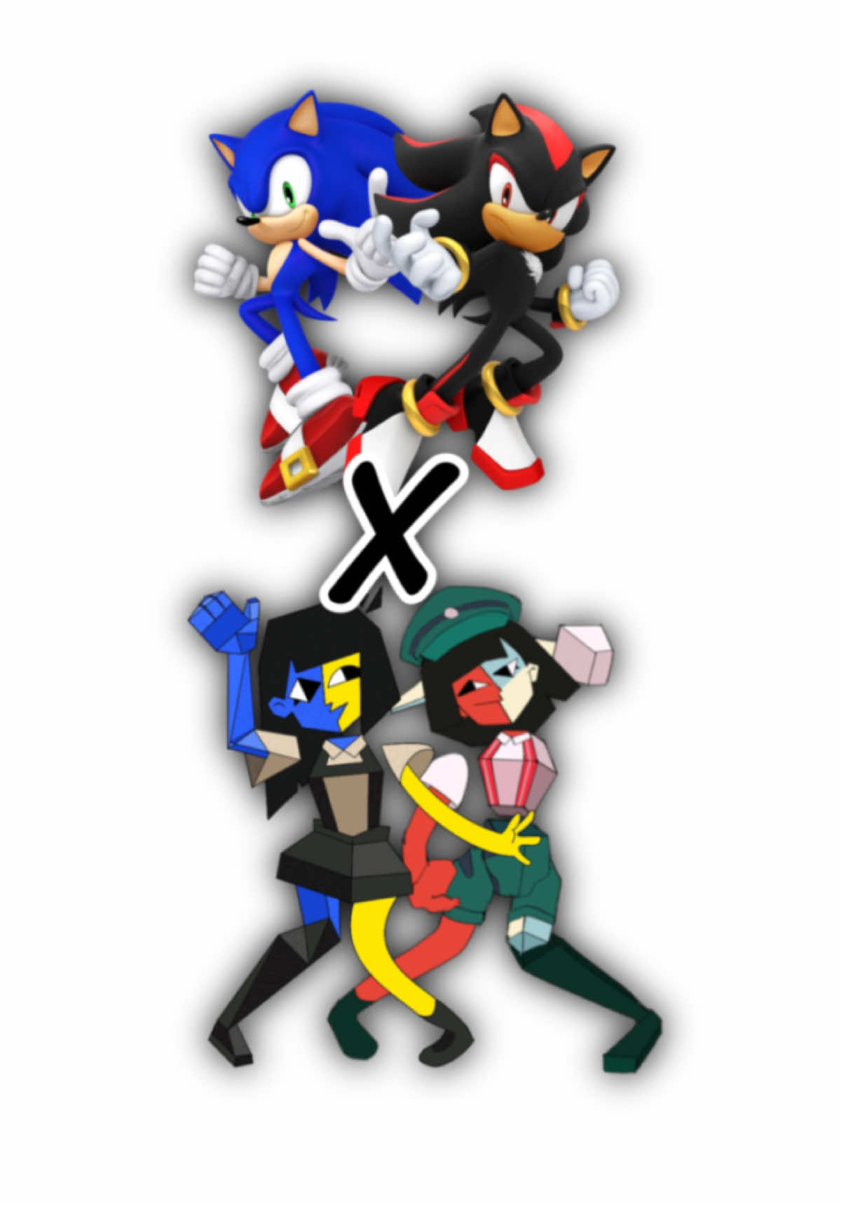 It took so long trying to make them move correctly but I love how It came out #sonicthehedgehog #shadowthehedgehog #ena #enadreambbq #sonicadventure2 #chaoscontrol #freedomfighters #sonadow #shadic #fyp #foryoupage #viral #plsdontflop #xyzbca #alightmotion #capcut #animationmeme #ibispaintx 
