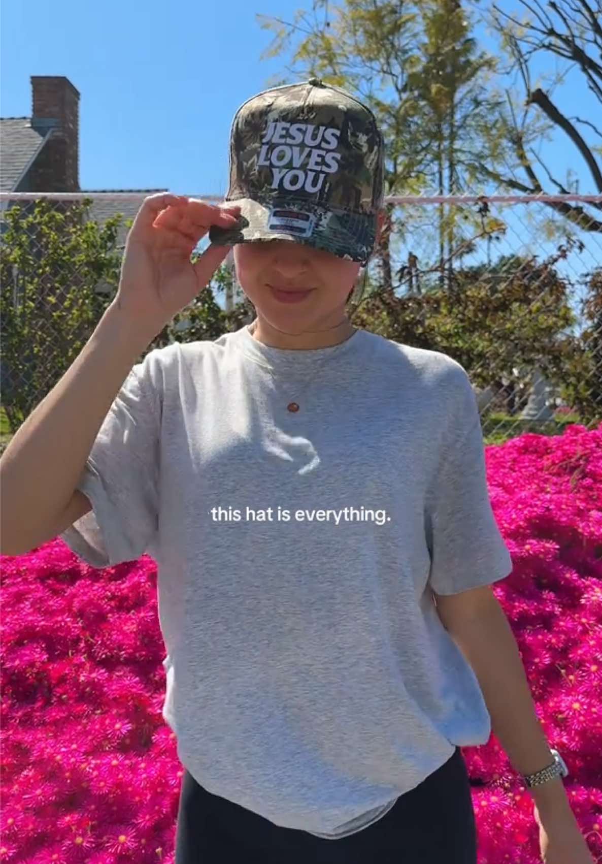 Not just a hat, it’s a reminder! ❤️🫂 #jesuslovesyou #christianitytiktok #christiangirl #palmsunday 