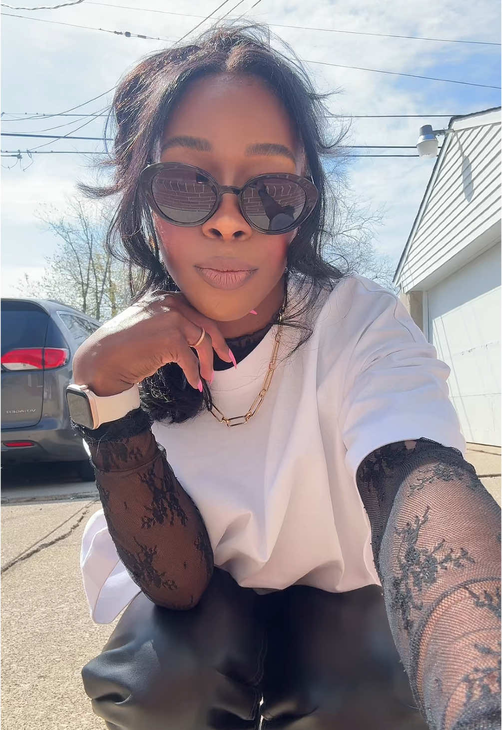 did you make time for God today? 👀 #fitcheck #OOTD #outfitsinspo #blackgirlfashion #fyp #churchfit #christiantiktok #christianrap #fashion 