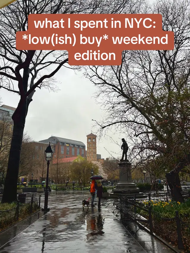 okay Saturday’s dinner & dessert threw off the low buy vibe a bit 🤷‍♀️ #whatispendinaday #budget #PersonalFinance #genzfinance #nyc #lowbuy #nobuy 