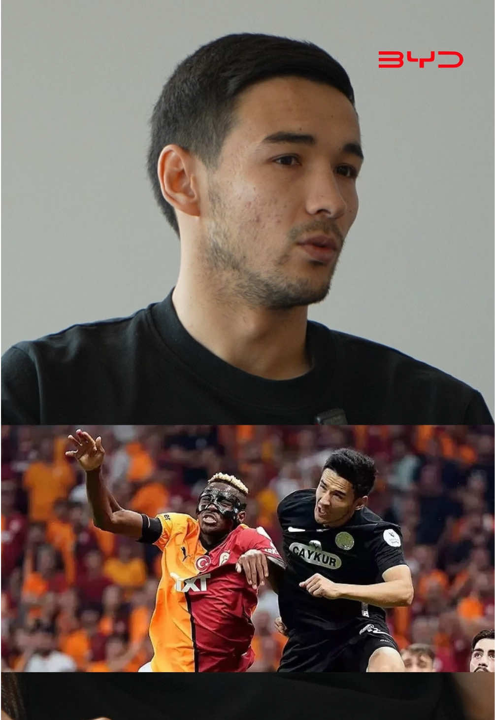 Osimhenga qarshi o’ynash juda qiyin! #rizespor #husniddinalikulov #galatasaray 