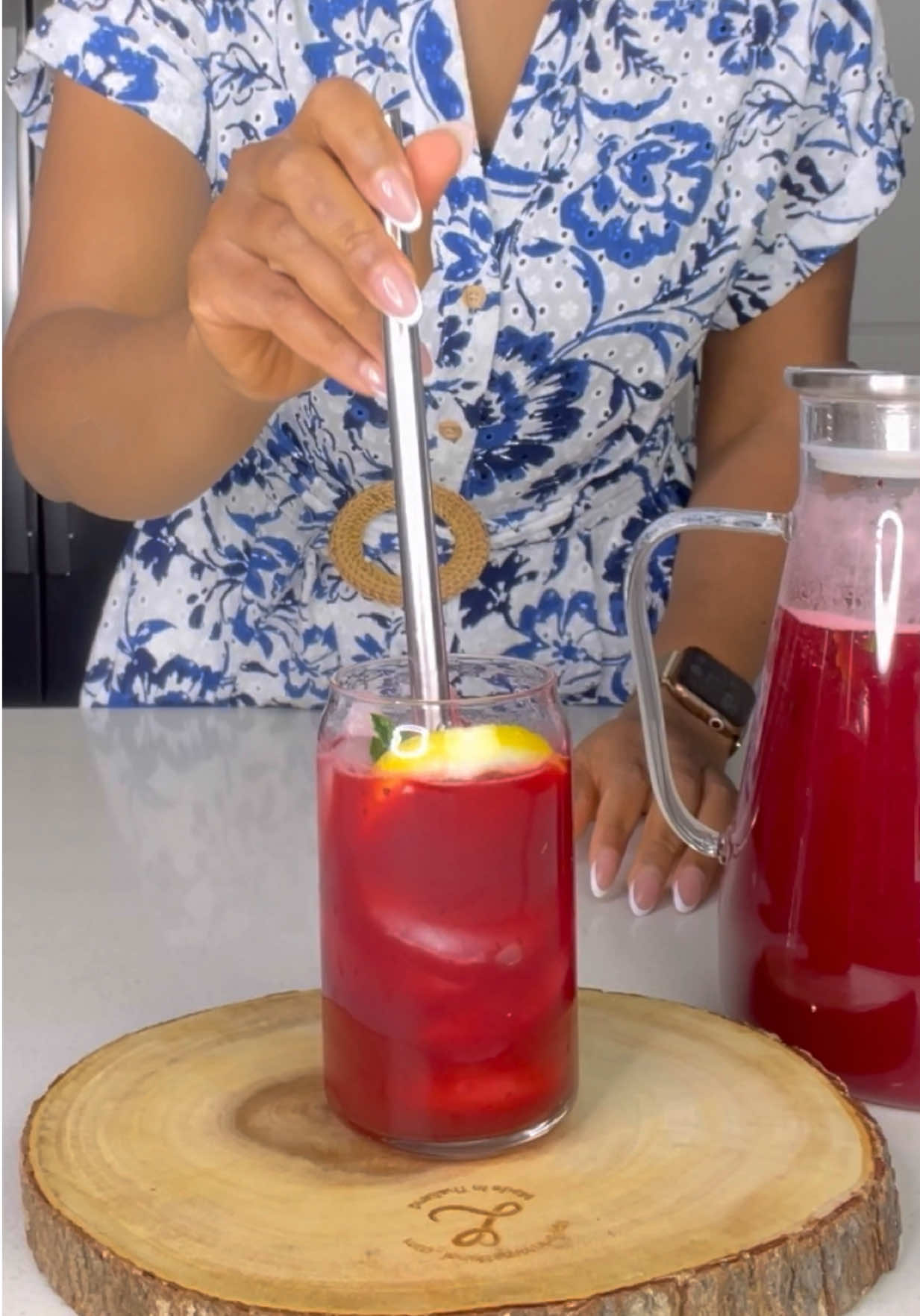 The perfect spring/summer drink 🌿 #healthyrecipes 