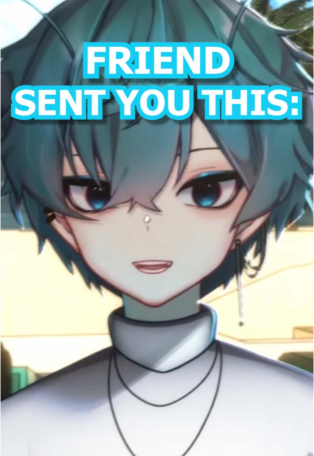 an important message! 💙👾 #vtuber #anime #kawaii #cute #weeb #animeboy 