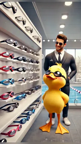 beautiful cartoon yellow duck #