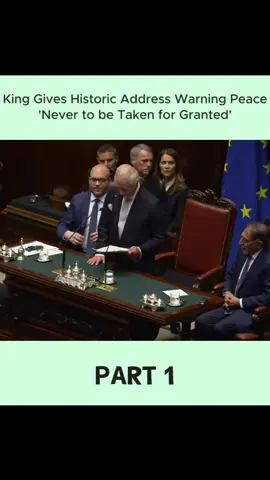 King Gives Historic Address Warning Peace 'Never to be Taken for Granted' PART 1