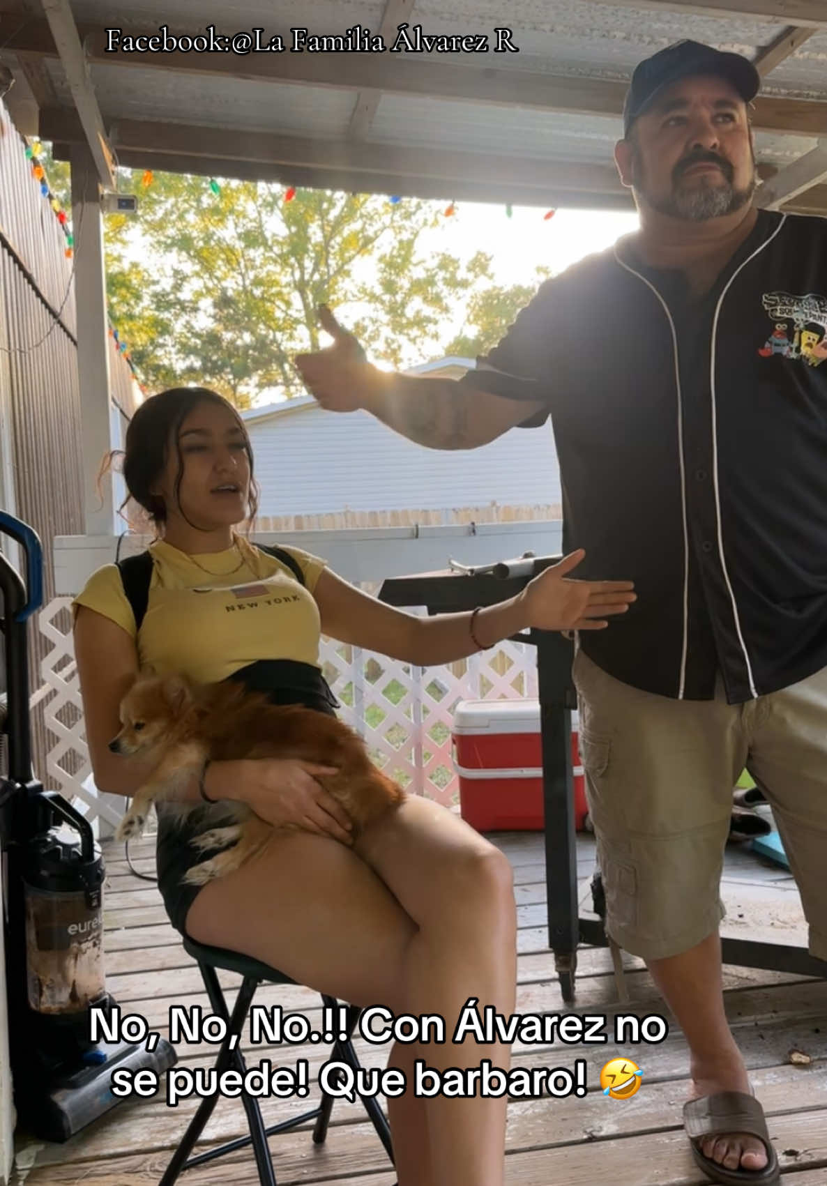 Michelle bien inspirada! Y Álvarez a su manera también bien inspirado!! #jajaja #QueBarbaro #🤪 #🤣🤣🤣 #fyp  #fypシ #Domingo #enfamilia 