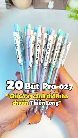 DEAL HOT KHÔNG TƯỞNG!  20 cây bút bi Pro 027 chỉ với 83cành  Anh em ơi, bút bi Pro 027 của Thiên Long – dòng bút huyền thoại, viết êm, mực đều, bền bỉ theo năm tháng, nay đang có deal ngon khó tin: 👉 20 cây chỉ 83.cành – tính ra chưa tới 4.2cành/cây  Hàng chính hãng chuẩn Thiên Long ✅ Viết siêu mượt ✅ Mực chuẩn, không lem ✅ Dành cho học sinh, sinh viên, dân văn phòng hay ai cần viết mỗi ngày! 📦 Hàng có sẵn, số lượng có hạn – chốt đơn liền tay trước khi hết deal nha! 👉 Xem video để nhìn rõ chất lượng và độ xịn của bút! #butbipro027 #ThienLong #dealhot #vanphongpham #bútbi #bánchạynhất#chipbongbmt #butbithienlong #thienlong #tiktokreviews  #xuhuongtiktokk #pro027 #TL