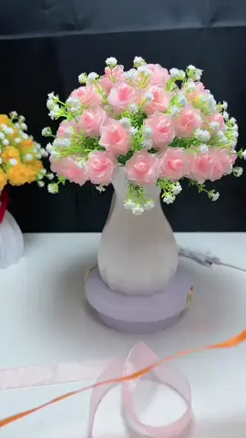 làm hoa bằng ruy băng #toptrending #toptrend #hoa #meohay 