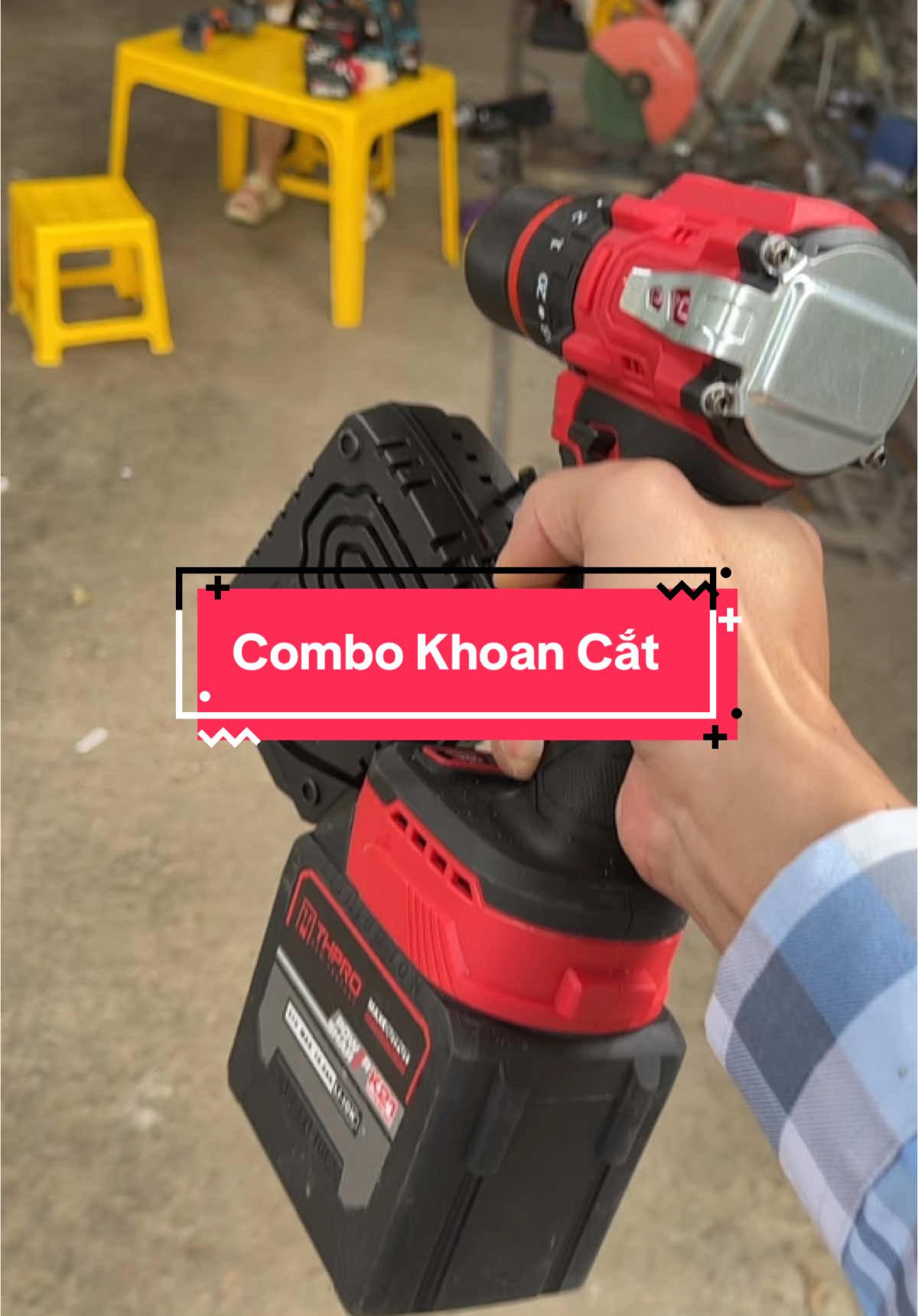 Mua máy khoan THPRO tặng Thân máy cắt #thanhmai92 #cokhi #thpro #maykhoanpin #maycat 