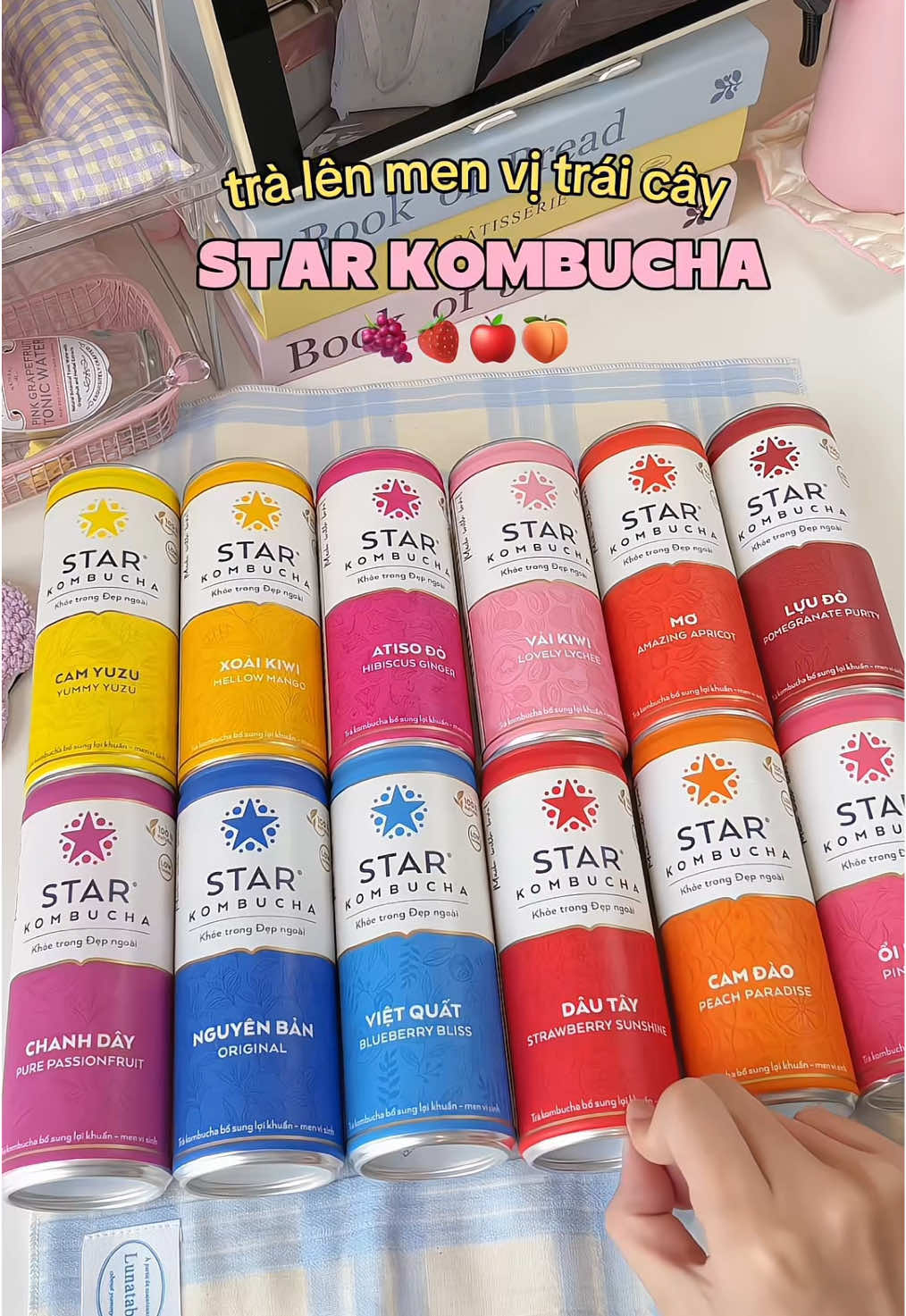 vừa ngon vừa tốt cho sức khoẻ, ngại gì hông ún 😋🍇🍎🍓 #starkombucha #kombucha #tralenmenkombucha #nuocuong #review #muataitiktok #fyp #xuhuong 