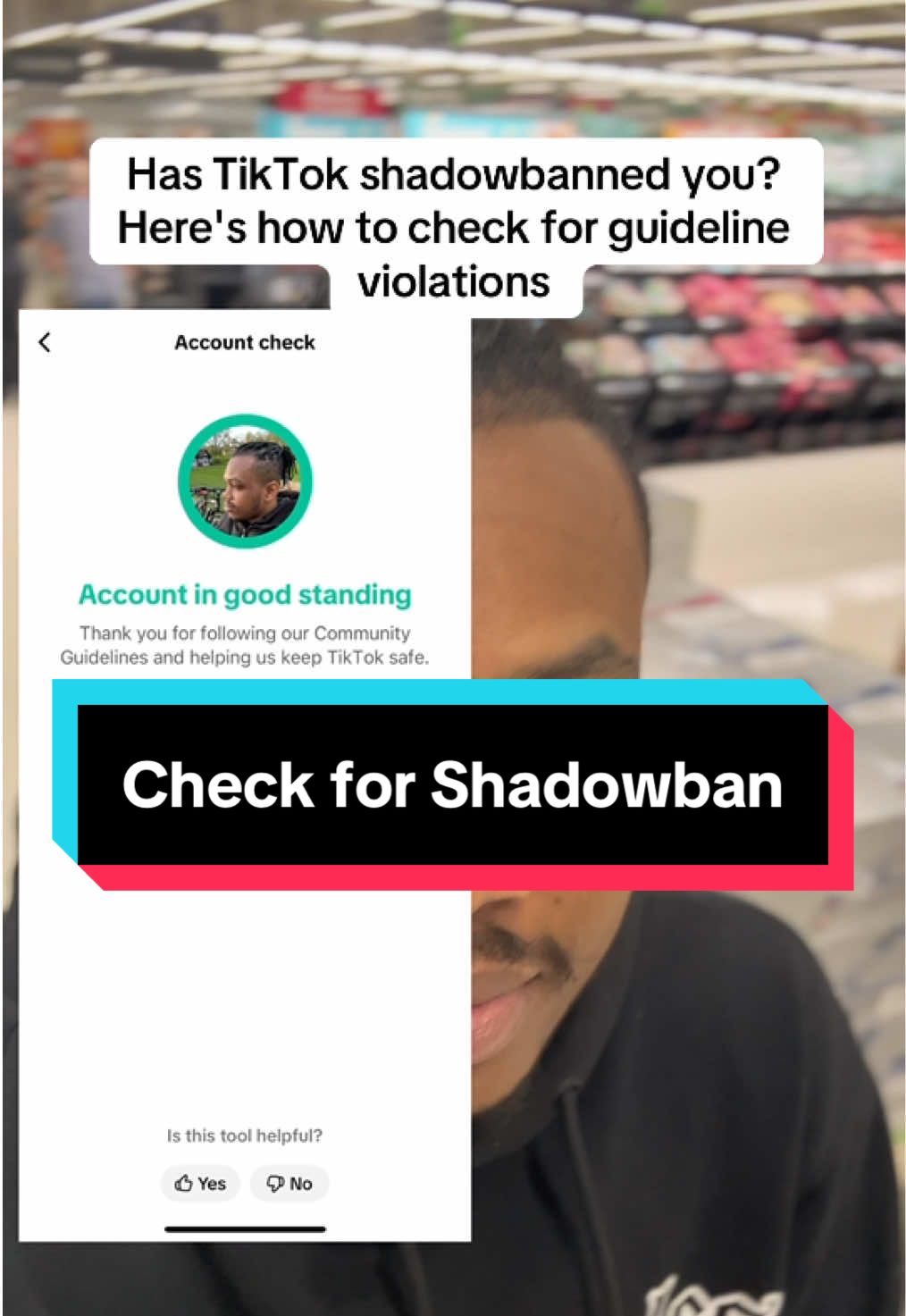Has TikTok shadowbanned you? Here's how to check for guideline violations.   #tiktokshadowban #shadowbanned #tiktokcommunityguidlines #tiktokban #harrisonacha 