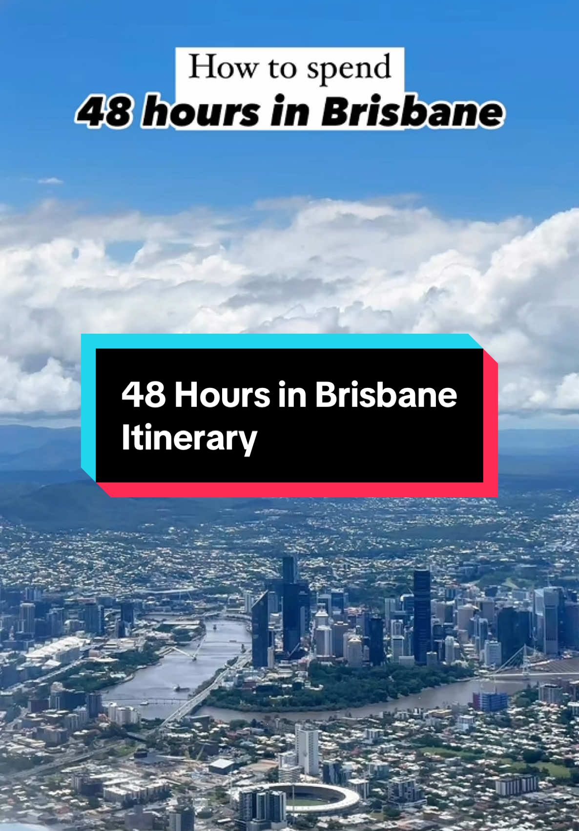 48 hours in Brisbane 🎉 You’ve just arrived and you’re only in Brisbane for 48 hours, you’re wondering what to do, where to go, what’s a good place to eat, grab a drink or catch a show or live music⛰️🐨🎭🍜🥂 Here’s my suggested itinerary … DAY 1️⃣ Day 1 - morning 🍃Walk through South Bank ☕️Grab a coffee from The Kombie 🥞Enjoy breakfast at The Jetty 🖼️Visit Qld Art Gallery/Gallery of Modern Art Day 1 - afternoon 🍕Lunch at Howard Smith Wharves 🌉Story Bridge Adventure Climb, CityCat ride or City Riverwalk Day 1 - evening 🍝Dinner in the Valley or James St (try Tama, Green Room, Fat Cow, Cloudland Garden) ✨Nightlife -  Bars (Iris Rooftop, Soko Rooftop, The Nixon Room) Live music (Fortitude Music Hall, The Black Bear Lodge, The Tivoli)  🎭QPAC or Brisbane Powerhouse show DAY 2️⃣ Day 2 - morning 🐨Lone Pine Koala Sanctuary or ⛰️Mt Coot-tha Lookout and Brisbane Botanic Gardens at Mt Coot-tha Day 2 - afternoon  🌮Late lunch at Eat Street (Friday - Sunday only) 💦Travel by CityCat for great views  Day 2 - evening 🌆Sunset at KPC 🍹Drinks at Joeys 🍴Dinner at Stilts, Tillerman, Mulga Bills or Opa Do you have any recommendations to add?  #brisbane #brisbanefood #whatsonbrisbane #brisbaneitinerary #brisbanebars