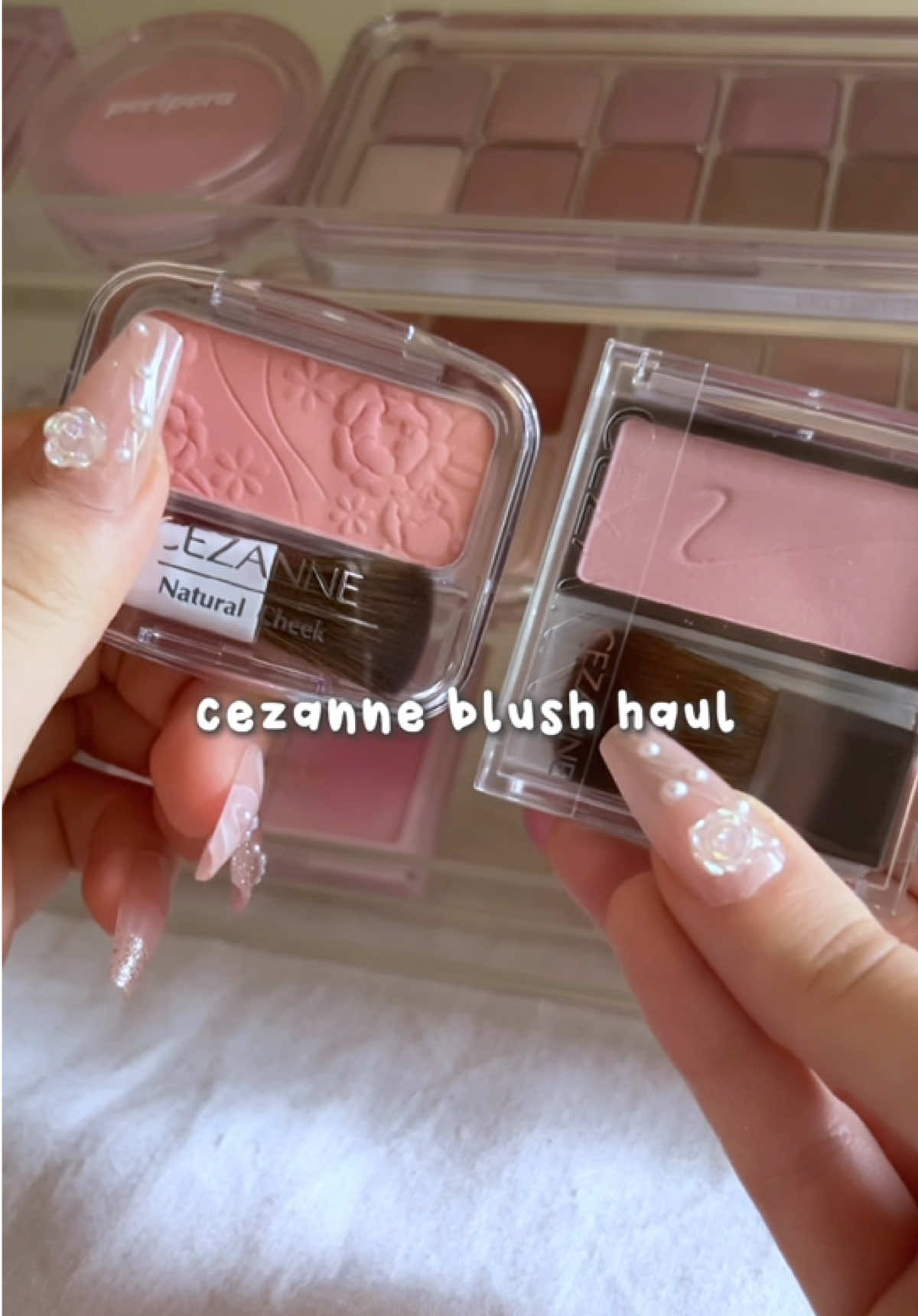 these cezanne blushes are so cute and pretty!! #jbeauty #blush #cute #makeup #fyp #foryoupage #trending #viral 
