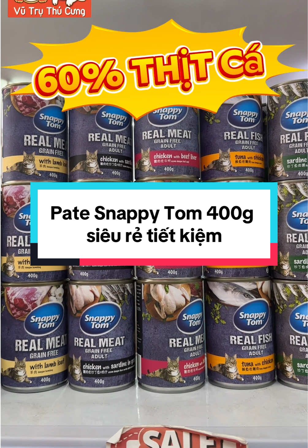 Snappy tom 400g siêu rẻ của các Sen đâyyy #vutruthucung #thucanchomeo #doanchomeo #patechomeo #patesnappytom 