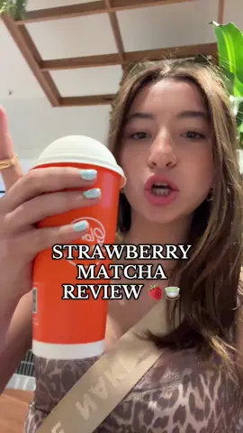 STRAWBERRY MATCHA TASTE TEST 🍵🍵🍵🍓 #strawberrymatcha #matchareview #tastetest 