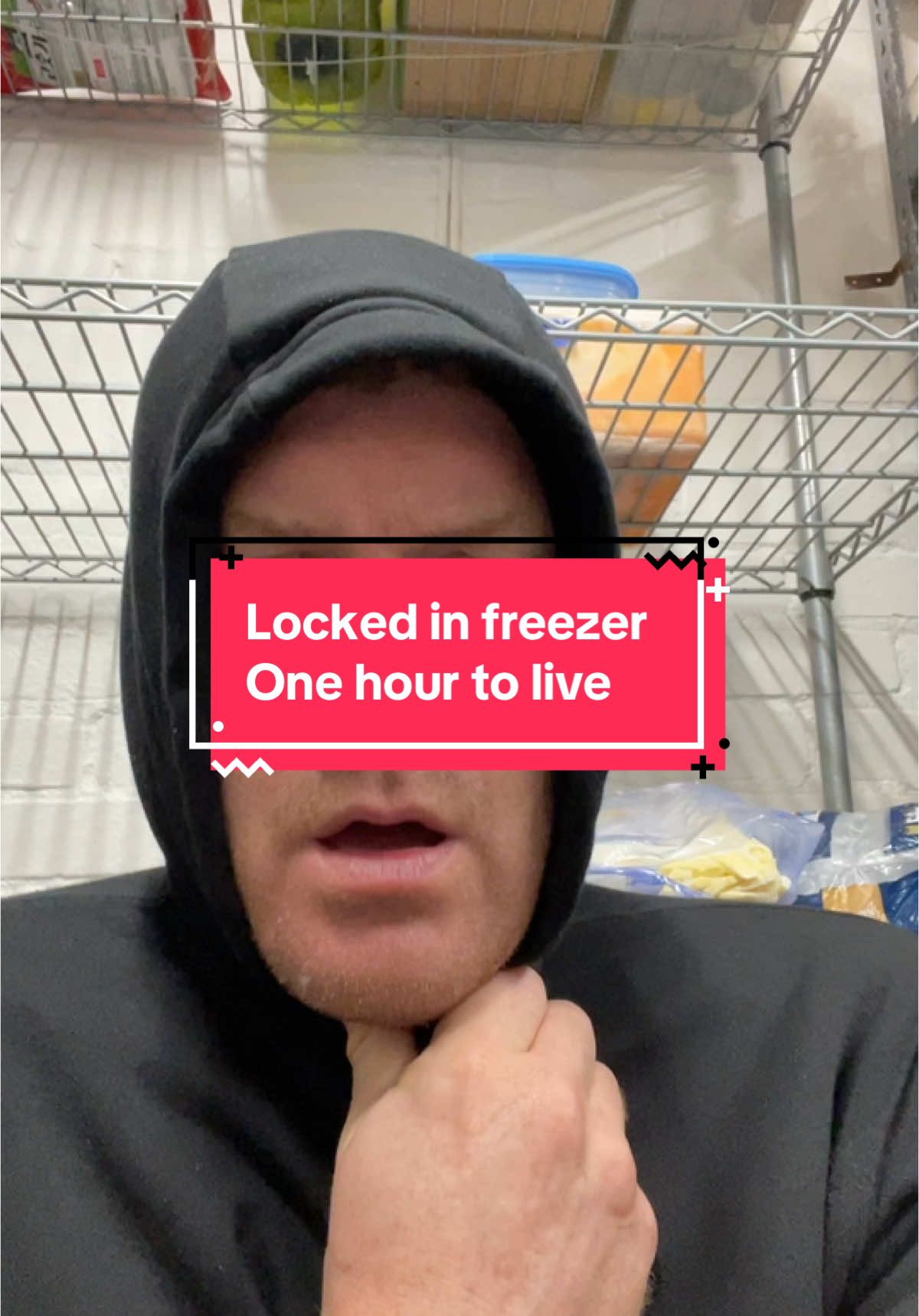 Locked in walk in freezer. I’ll freeze to death in an hour. Tell my family I love them. #comdey #scary #lockedin #thriller 