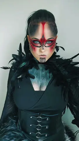 Ravenwarrior 🖤⚔️🖤 #warriorprincess #warriors #cosplay #larp #facepaint #rabe #fyp 