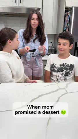 When mom promised a dessert 🤢#funny #family #lol 