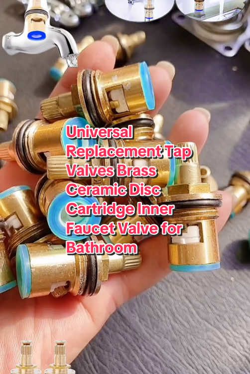 Universal Replacement Tap Valves Brass Ceramic Disc Cartridge Inner Faucet Valve for Bathroom#fyp #fypシ #foryou #fyp? #foryopage #foryoupage❤️❤️ #fypシ゚viral #Hello2025 